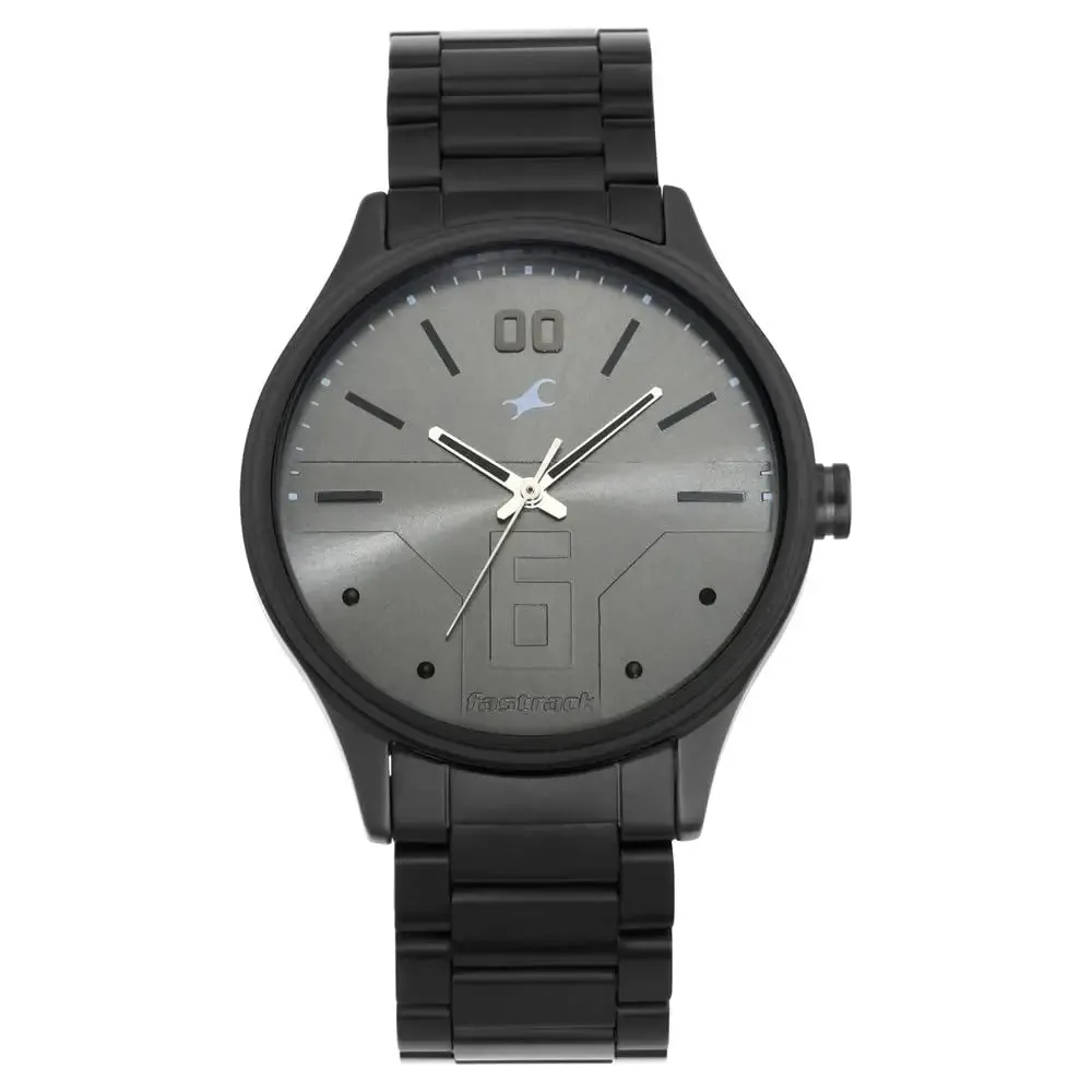 Fastrack Bare Basics Analog Grey Dial Men's Watch