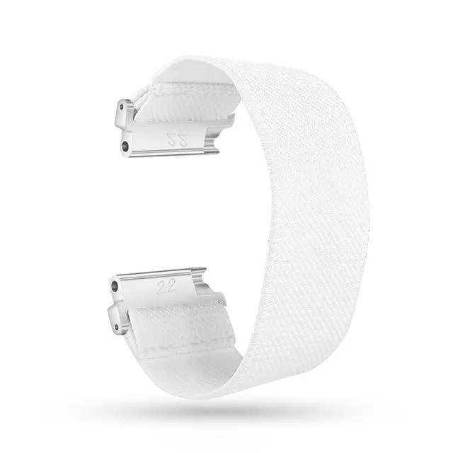 Fitbit Versa/2/Lite 23mm Bracelet Nylon Watch Strap, New Elastic Loop Wristband Sport for Men Women Large Wrist Lg Xl band Watchband Unisex