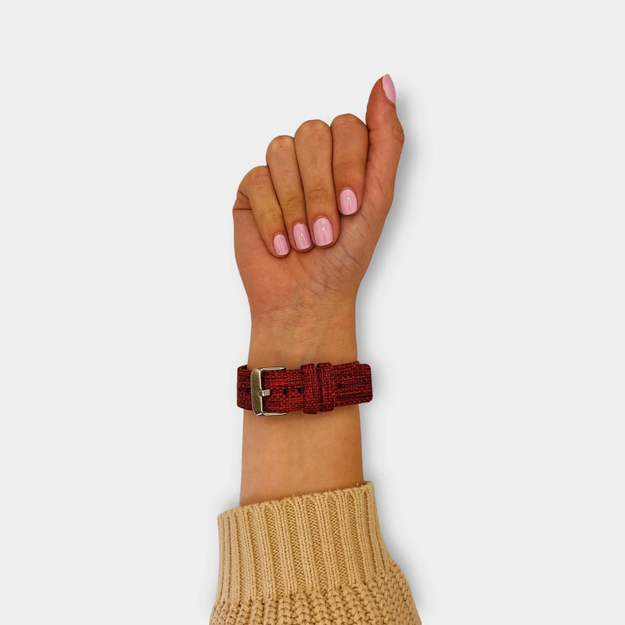 Stylish Canvas Watch Straps Compatible with Garmin Hero Legacy (45mm)