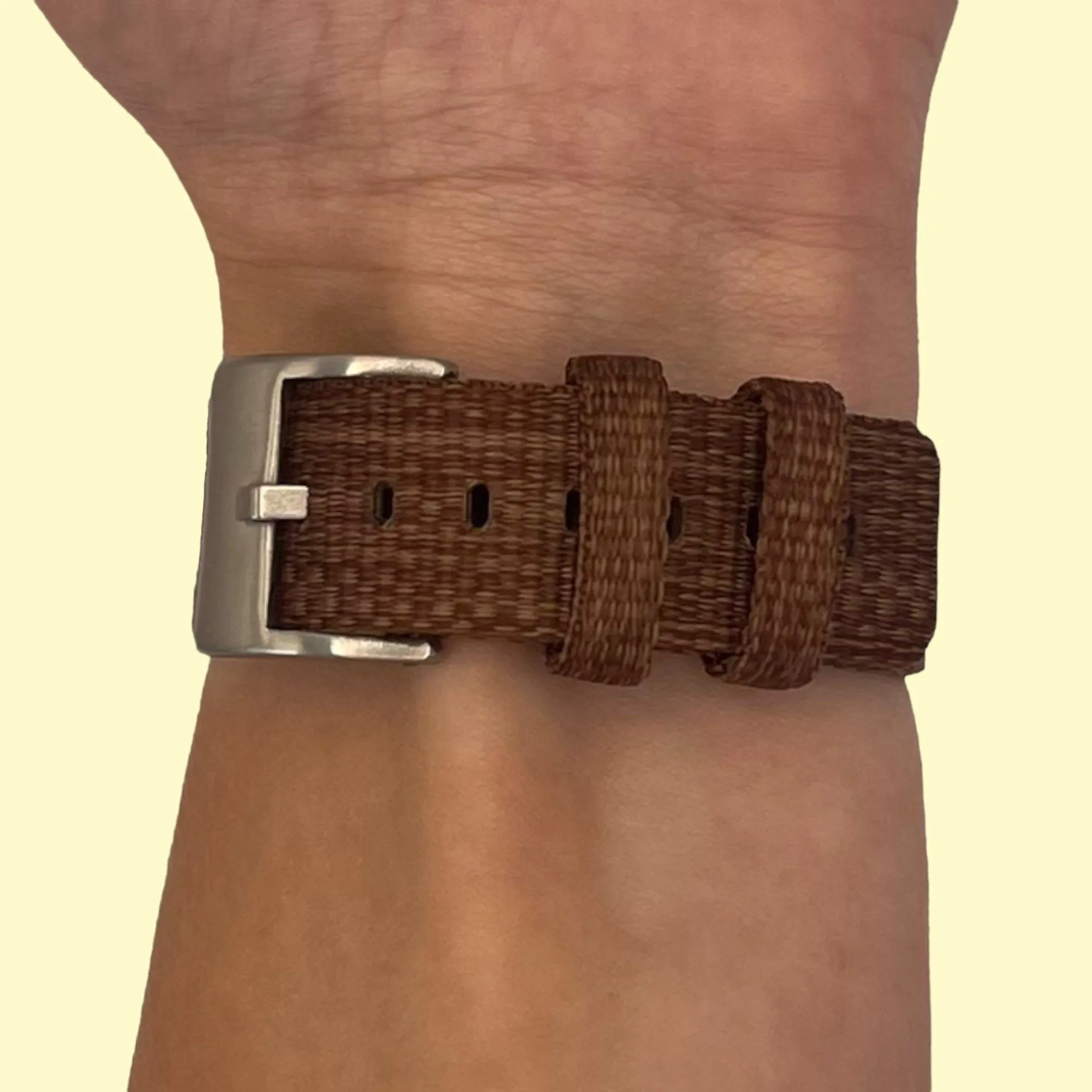 Stylish Canvas Watch Straps Compatible with Garmin Hero Legacy (45mm)