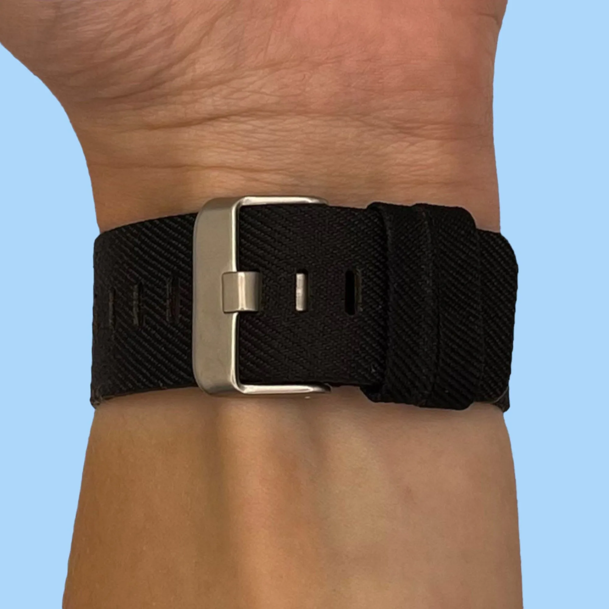 Stylish Canvas Watch Straps Compatible with Garmin Hero Legacy (45mm)