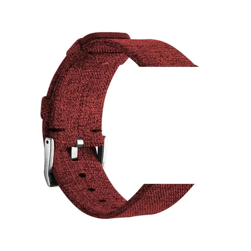 Stylish Canvas Watch Straps Compatible with Garmin Hero Legacy (45mm)