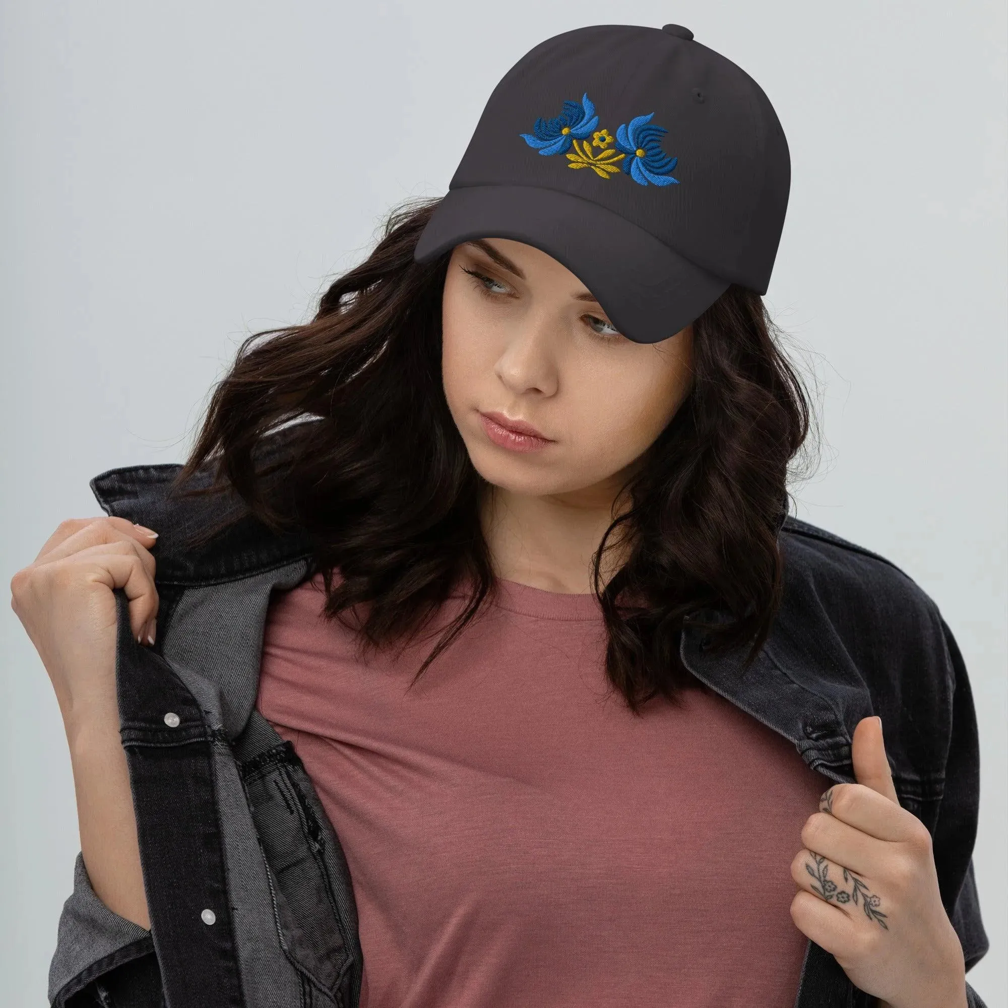Ukrainian Folk Art Embroidered Dad Hat